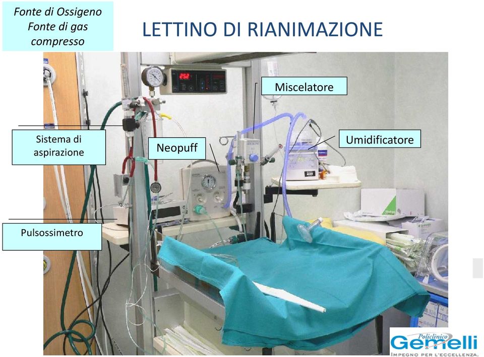 Lampada radiante Miscelatore Sistema