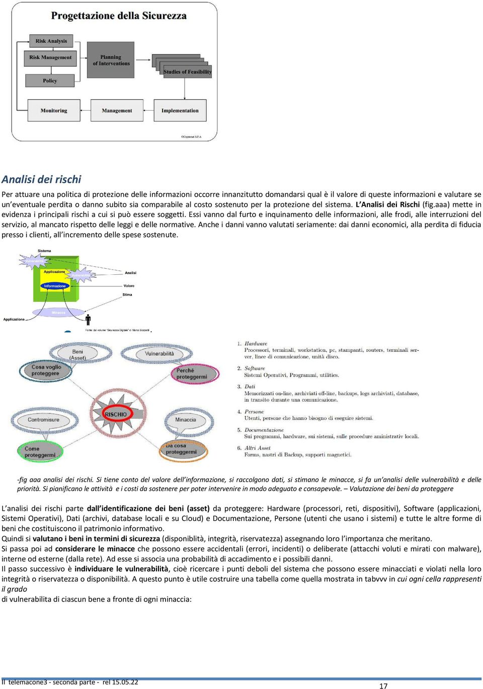 Essi vanno dal furto e inquinamento delle informazioni, alle frodi, alle interruzioni del servizio, al mancato rispetto delle leggi e delle normative.