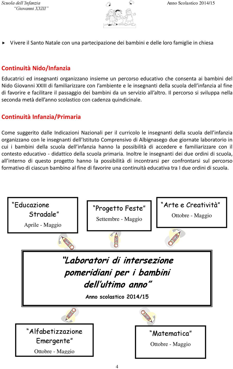 Il percorso si sviluppa nella seconda metà dell anno scolastico con cadenza quindicinale.