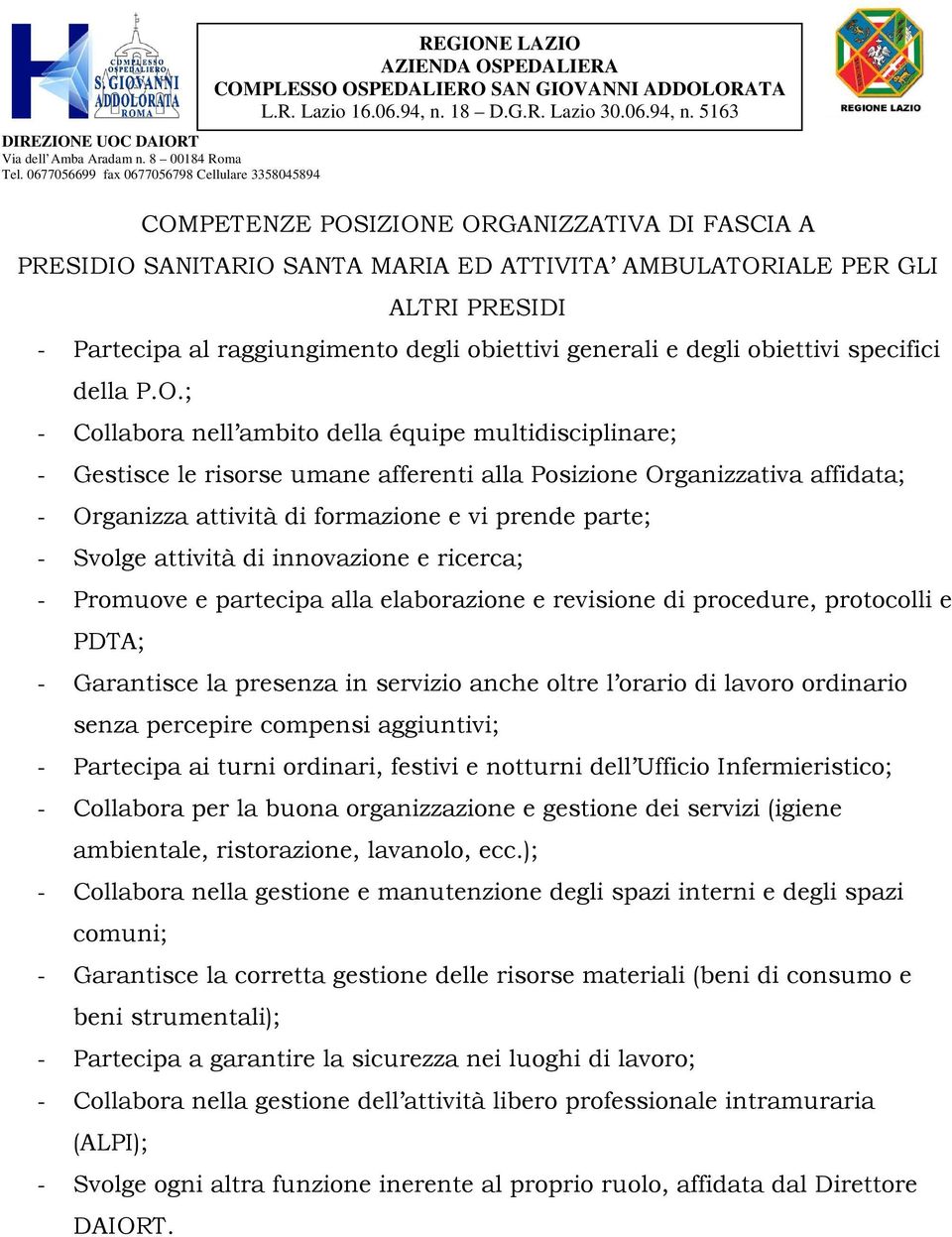 PRESIDI - Collabora nella gestione dell