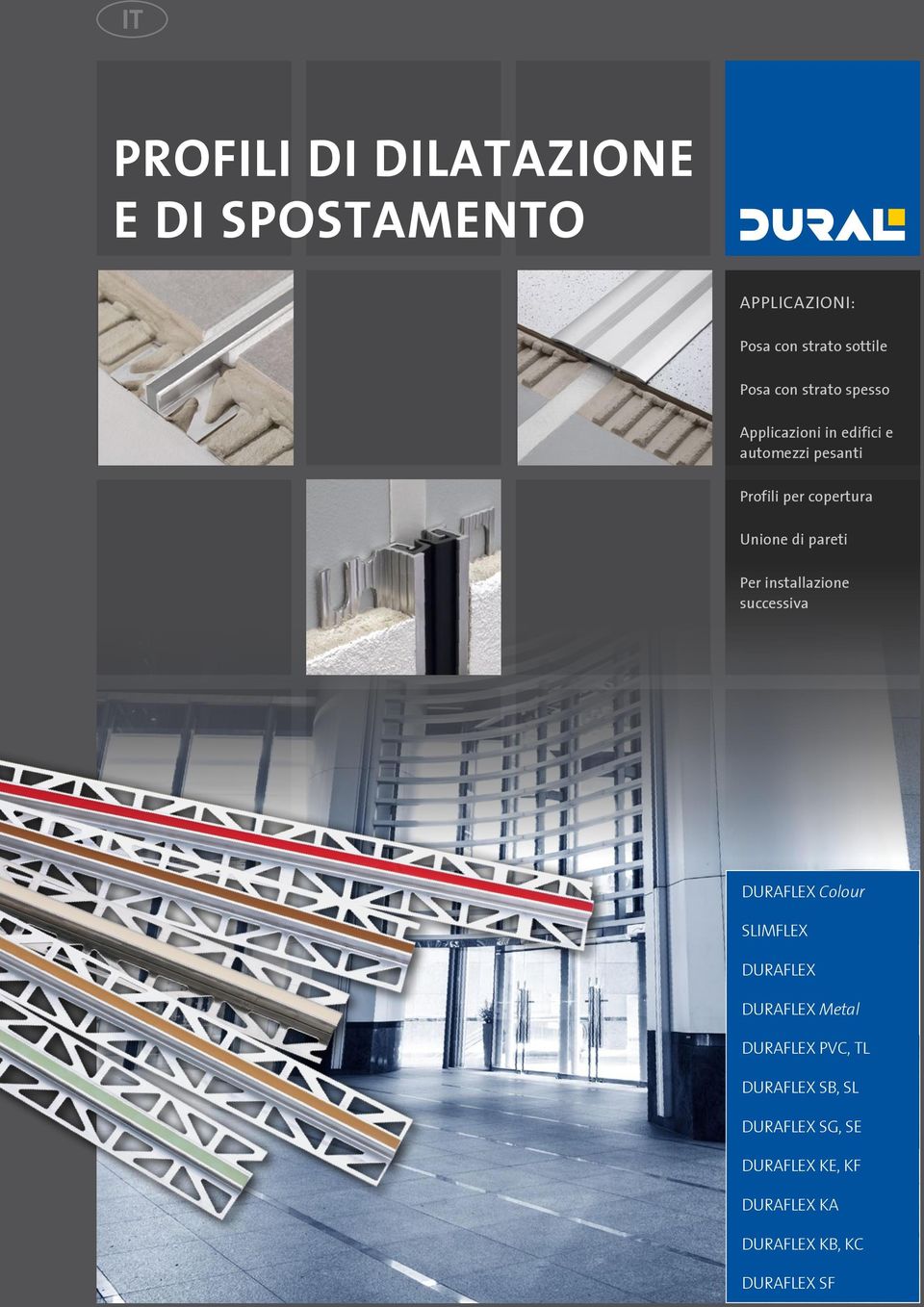 pareti Per installazione successiva DURAFLEX Colour SLIMFLEX DURAFLEX DURAFLEX Metal