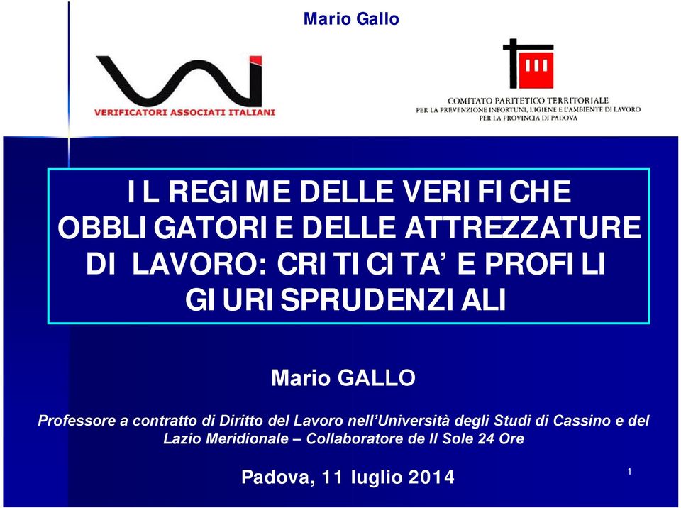 contratto di Diritto del Lavoro nell Università degli Studi di Cassino