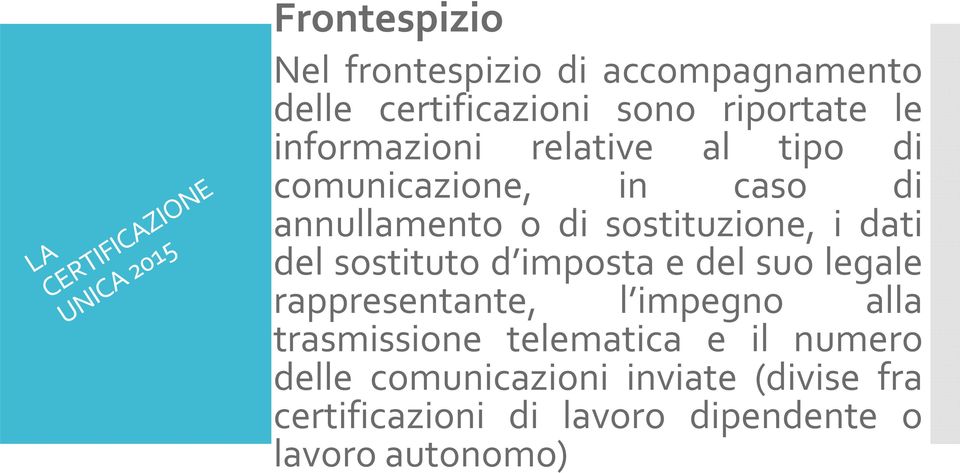 dati del sostituto d imposta e del suo legale rappresentante, l impegno alla trasmissione