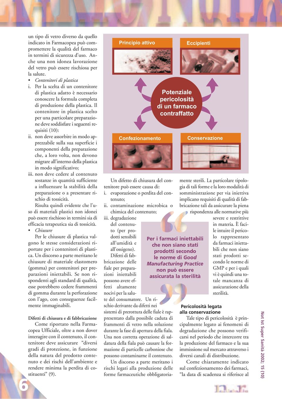 Per la scelta di un contenitore di plastica adatto è necessario conoscere la formula completa di produzione della plastica.