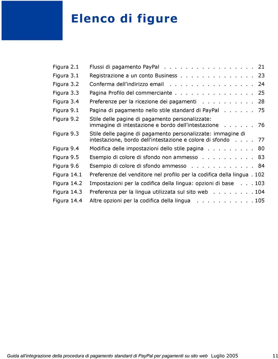 2 Stile delle pagine di pagamento personalizzate: immagine di intestazione e bordo dell intestazione...... 76 Figura 9.