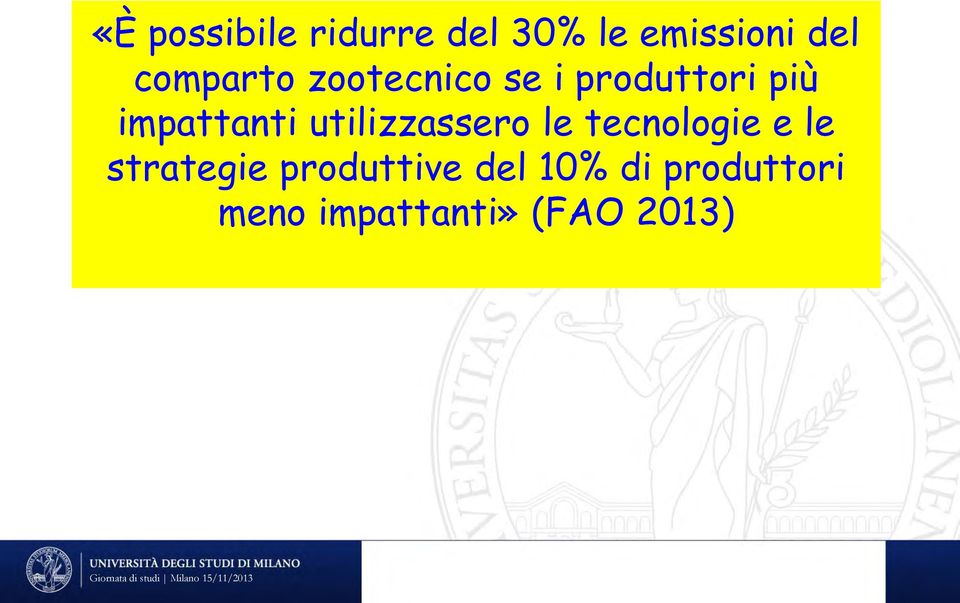 tecnologie e le strategie produttive del 10% di produttori