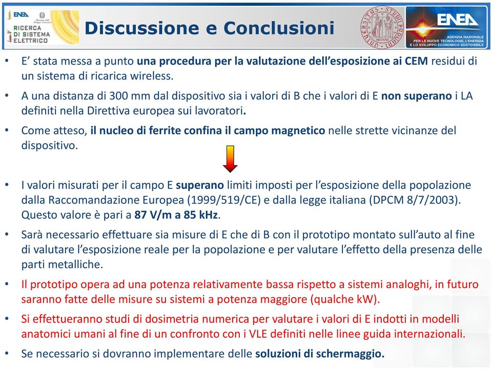 Come atteso, il nucleo di ferrite confina il campo magnetico nelle strette vicinanze del dispositivo.