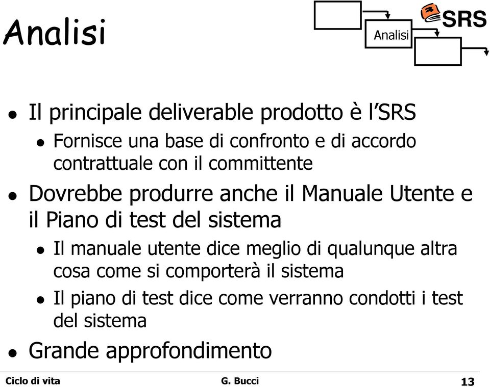 del sistema Il manuale utente dice meglio di qualunque altra cosa come si comporterà il sistema Il