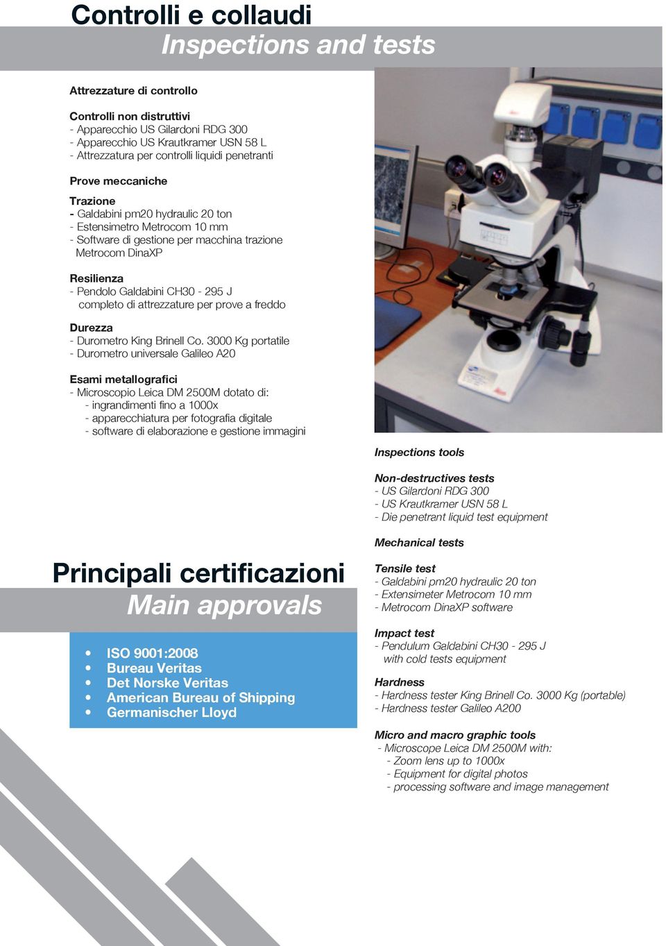 Galdabini CH30-295 J completo di attrezzature per prove a freddo Durezza - Durometro King Brinell Co.