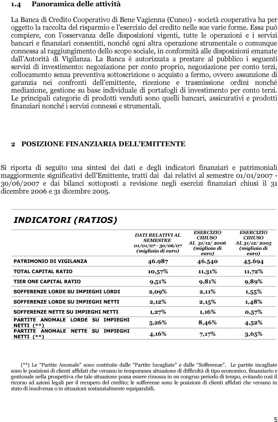 raggiungimento dello scopo sociale, in conformità alle disposizioni emanate dall Autorità di Vigilanza.