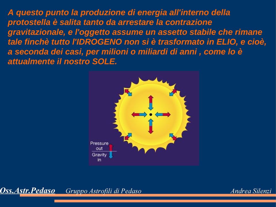 stabile che rimane tale finchè tutto l'idrogeno non si è trasformato in ELIO, e