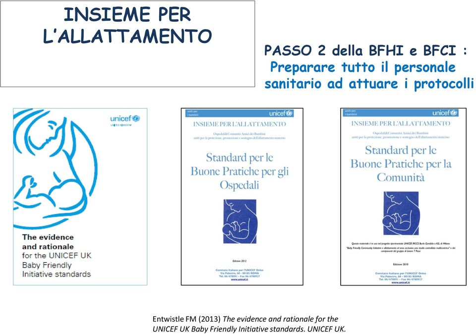 protocolli Entwistle FM (2013) The evidence and rationale