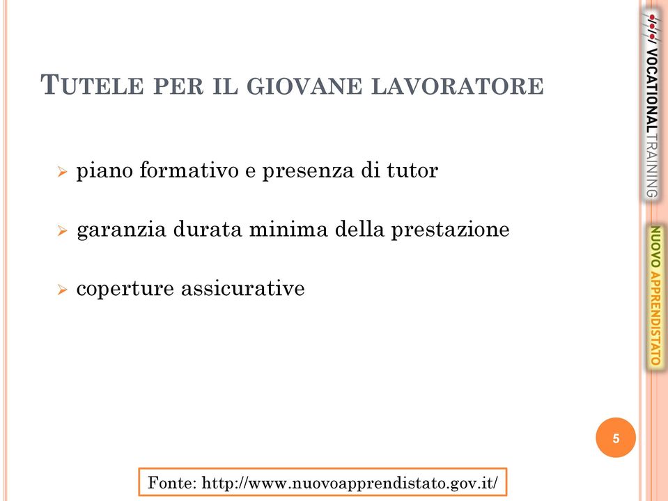 durata minima della prestazione coperture