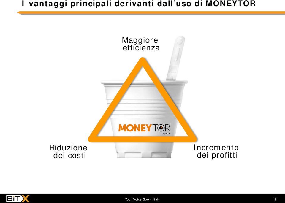 MONEYTOR Maggiore efficienza