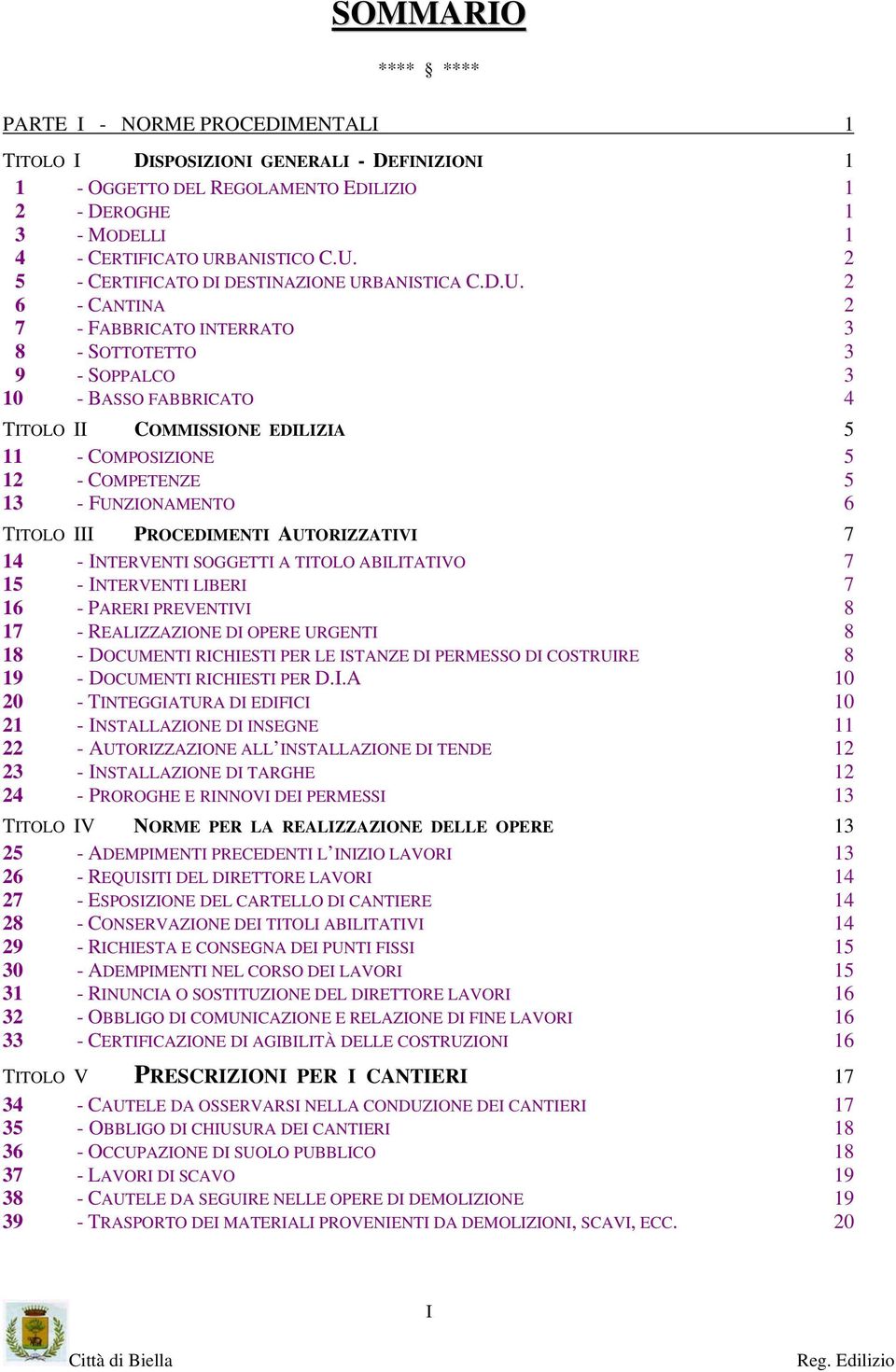 2 5 - CERTIFICATO DI DESTINAZIONE UR