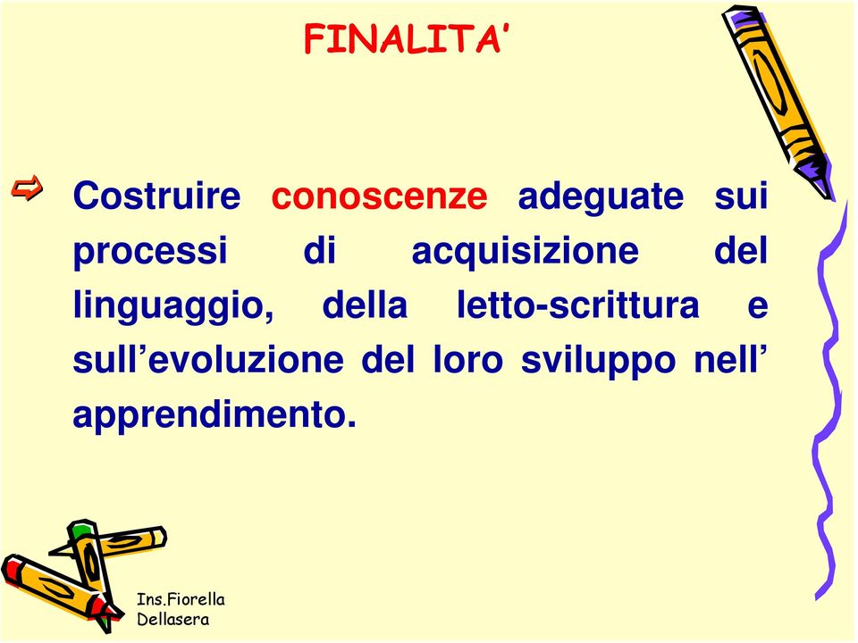 linguaggio, della letto-scrittura e sull