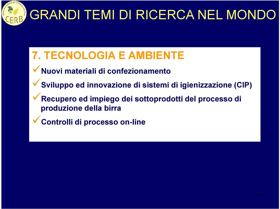 ed innovazione di sistemi di igienizzazione (CIP) Recupero ed