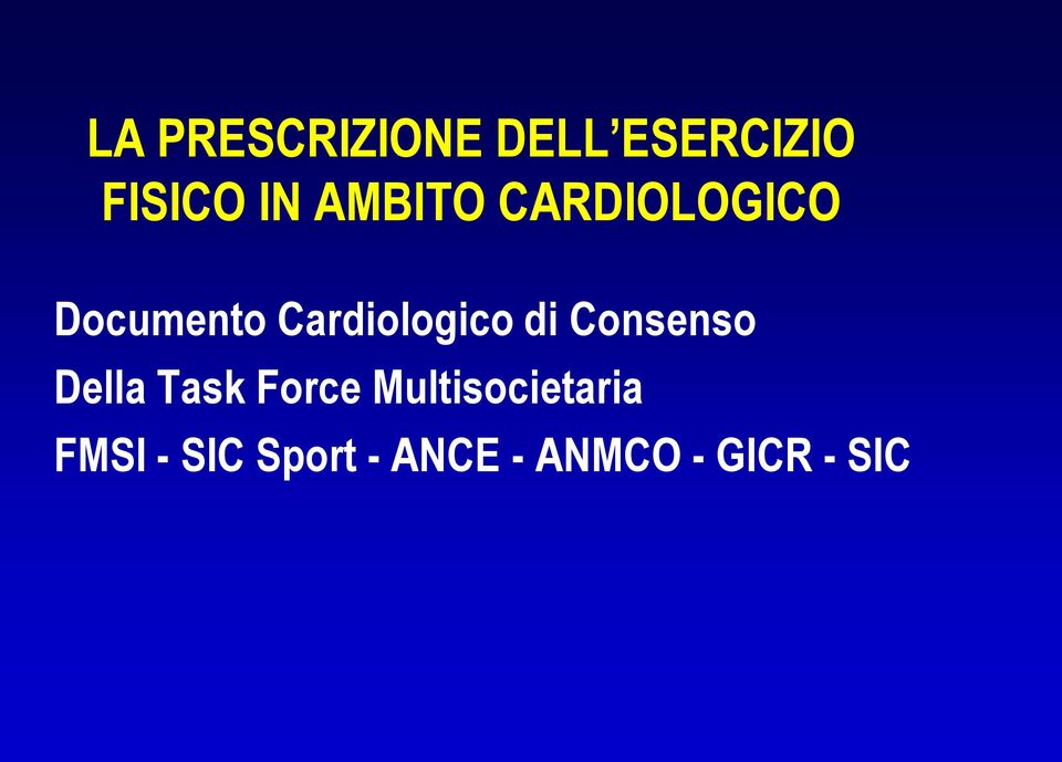 di Consenso Della Task Force