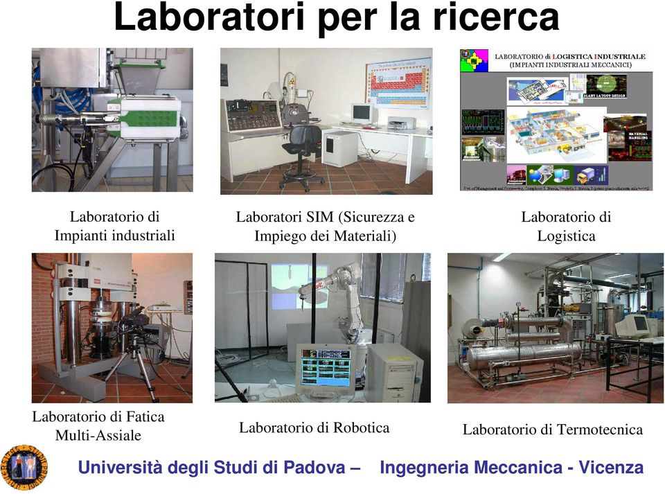 Materiali) Laboratorio di Logistica Laboratorio di