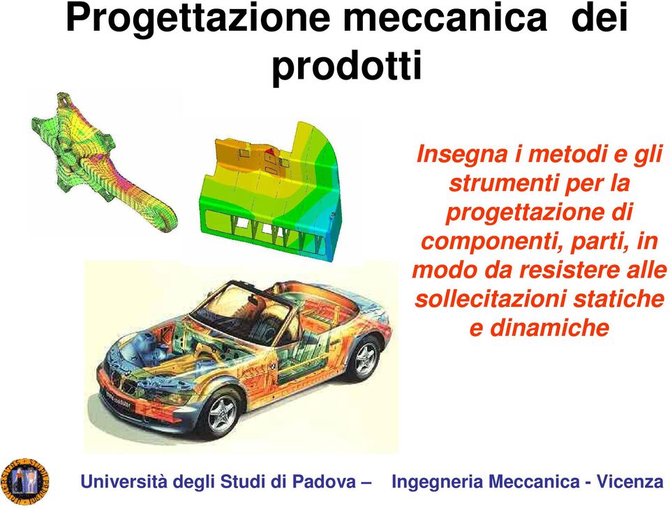 progettazione di componenti, parti, in modo