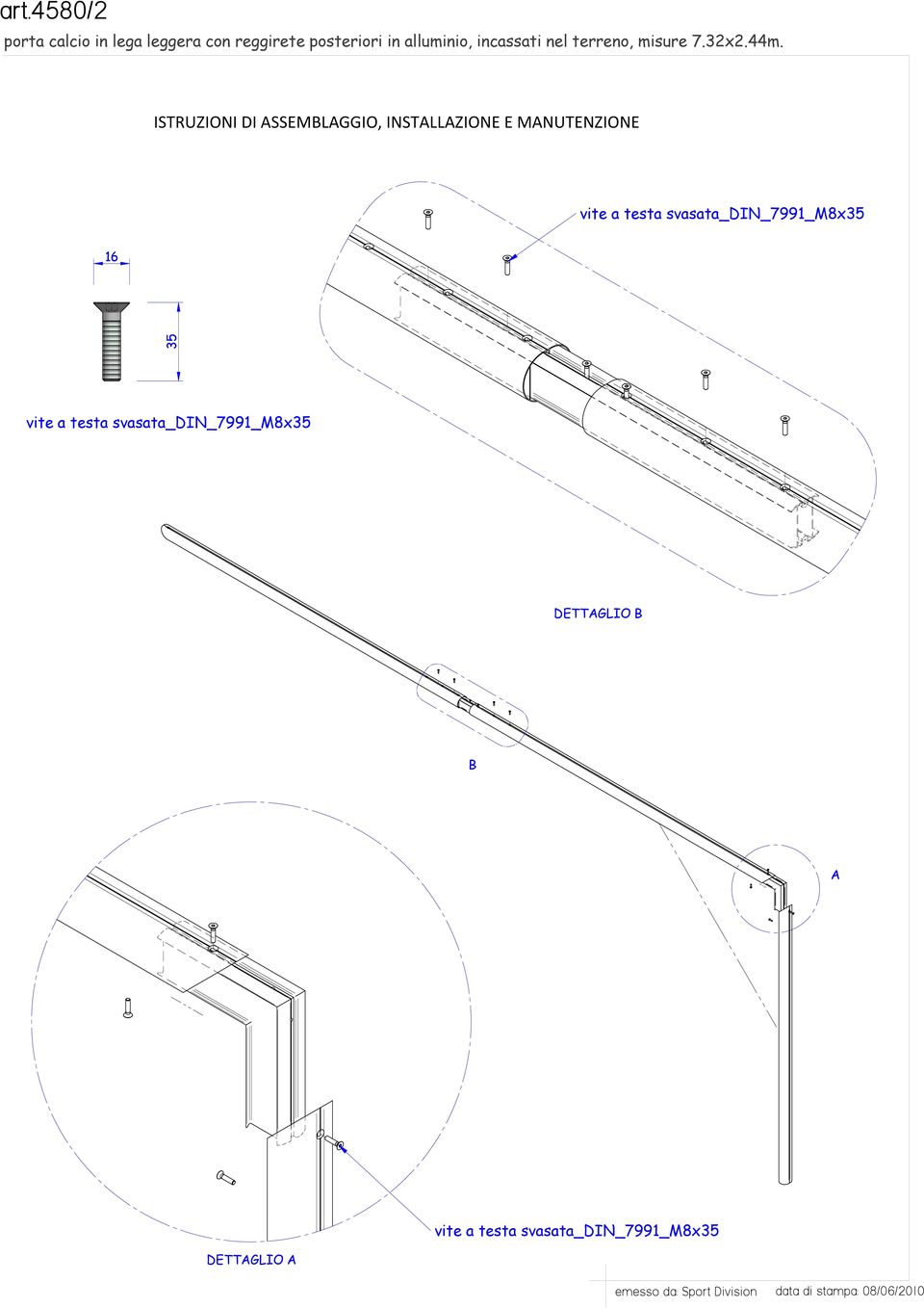 16 35 vite a testa svasata_din_7991_m8x35