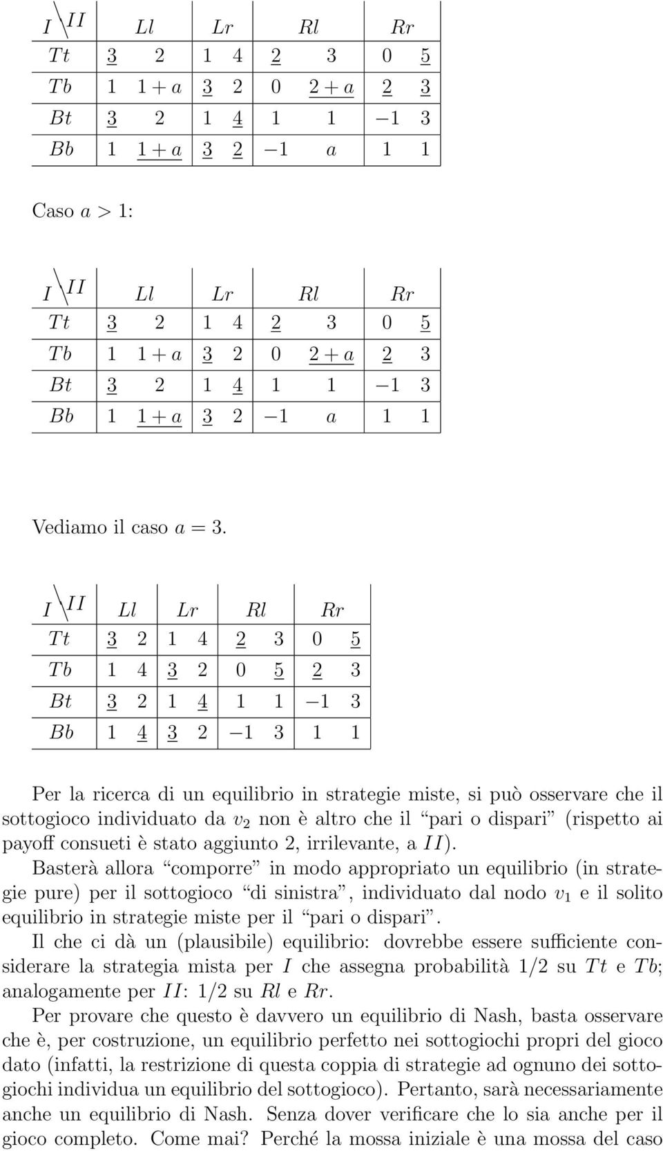 consueti è stato aggiunto 2, irrilevante, a II).