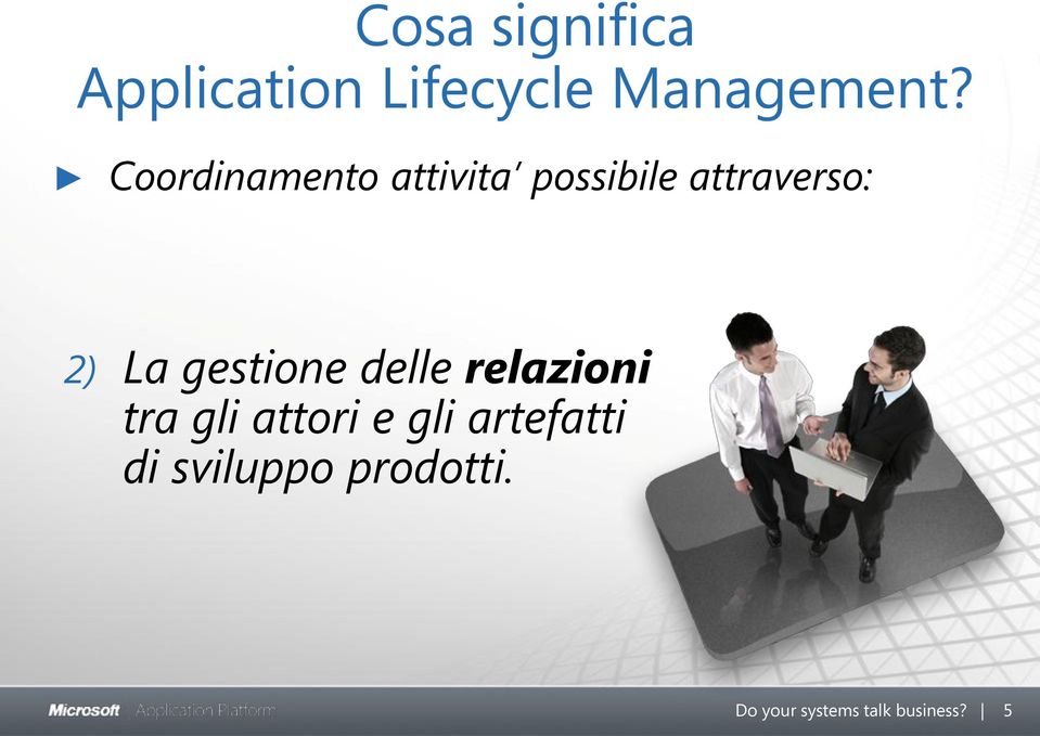 gestione delle relazioni tra gli attori e gli