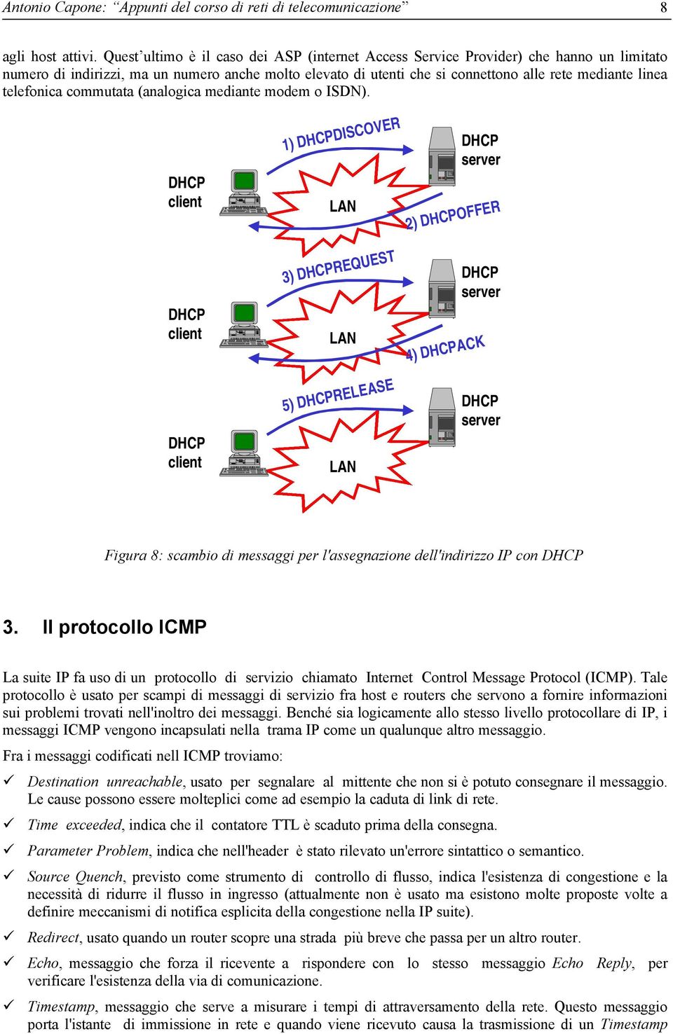 telefonica commutata (analogica mediante modem o ISDN).