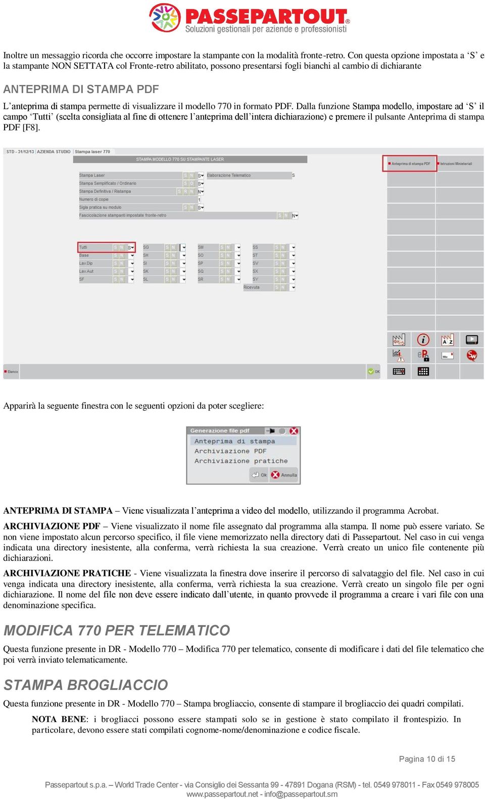 permette di visualizzare il modello 770 in formato PDF.