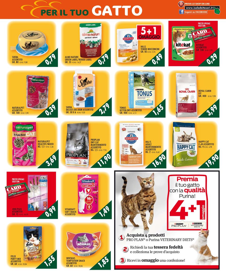 5 e/kg 246 36 proplan DRY CAT mantenimento kg. 5 e/kg 74 0 Hill s ADULT mantenimento kg. 2 e/kg 845 60 HAPPY CAT F+W kg. 4 e/kg 48 0 joki plus GR.