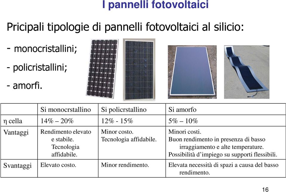 stabile. Tecnologia affidabile. Minor costo. Tecnologia affidabile. Minori costi.