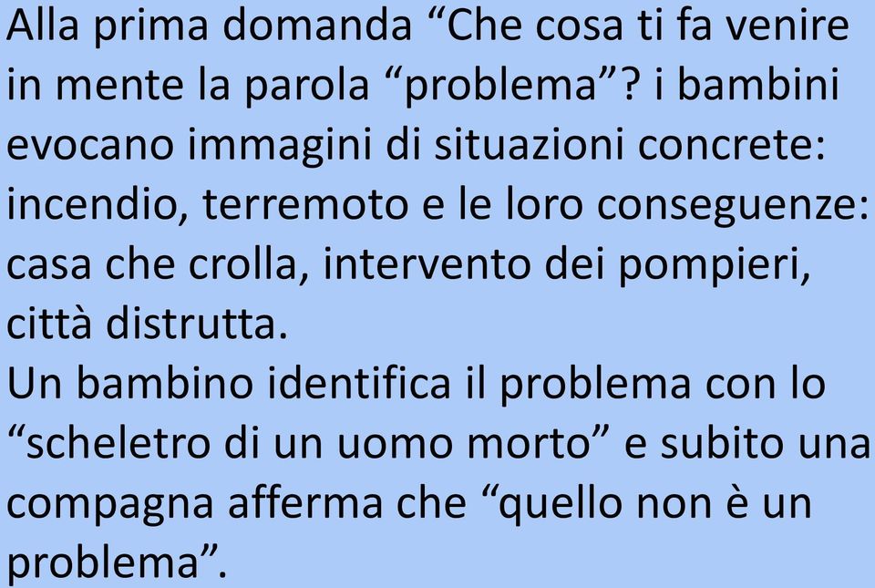 conseguenze: casa che crolla, intervento dei pompieri, città distrutta.