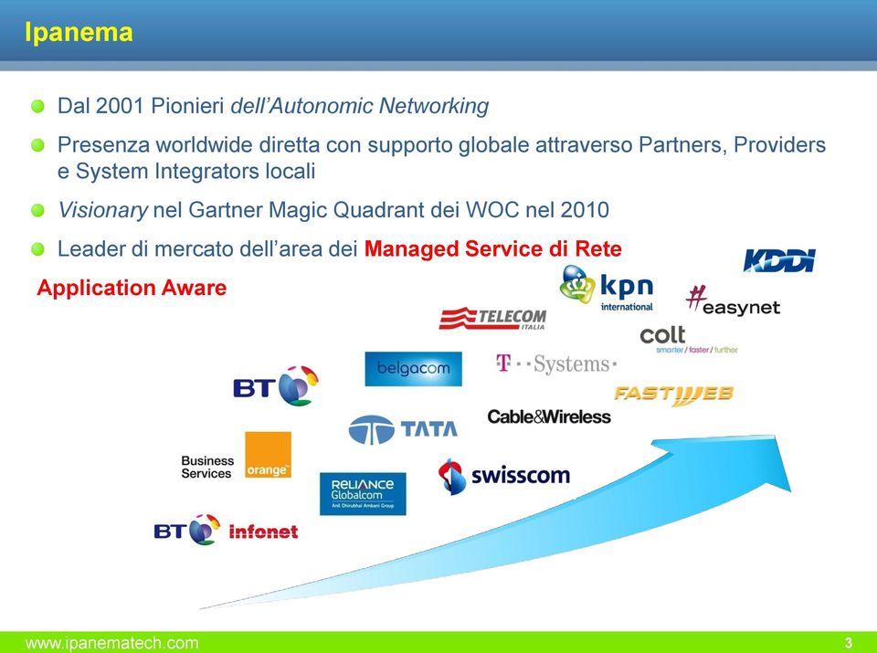 Integrators locali Visionary nel Gartner Magic Quadrant dei WOC nel 2010