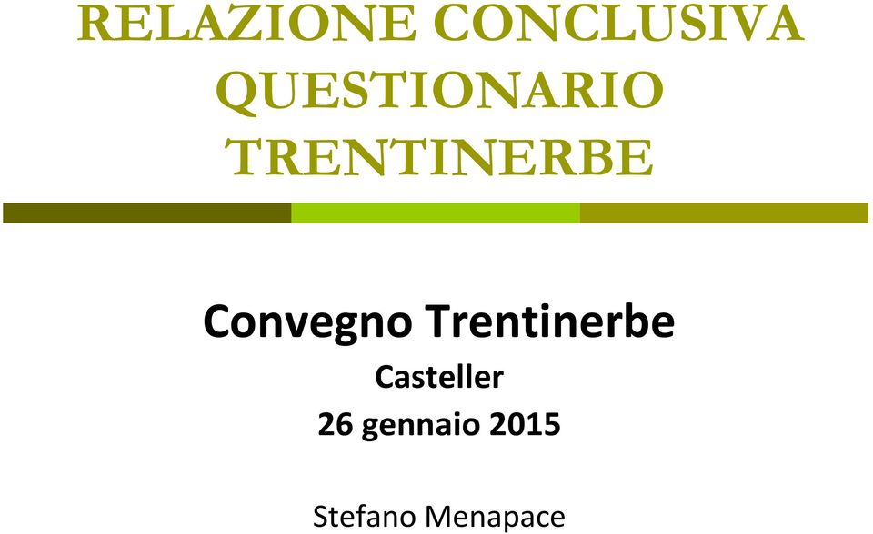 Convegno Trentinerbe