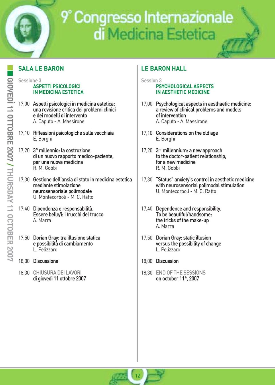 Borghi 17,20 3 millennio: la costruzione di un nuovo rapporto medico-paziente, per una nuova medicina R. M.