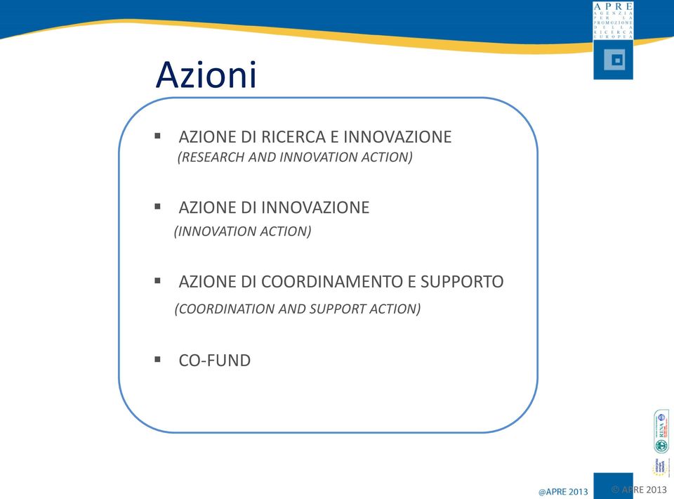 INNOVAZIONE (INNOVATION ACTION) AZIONE DI