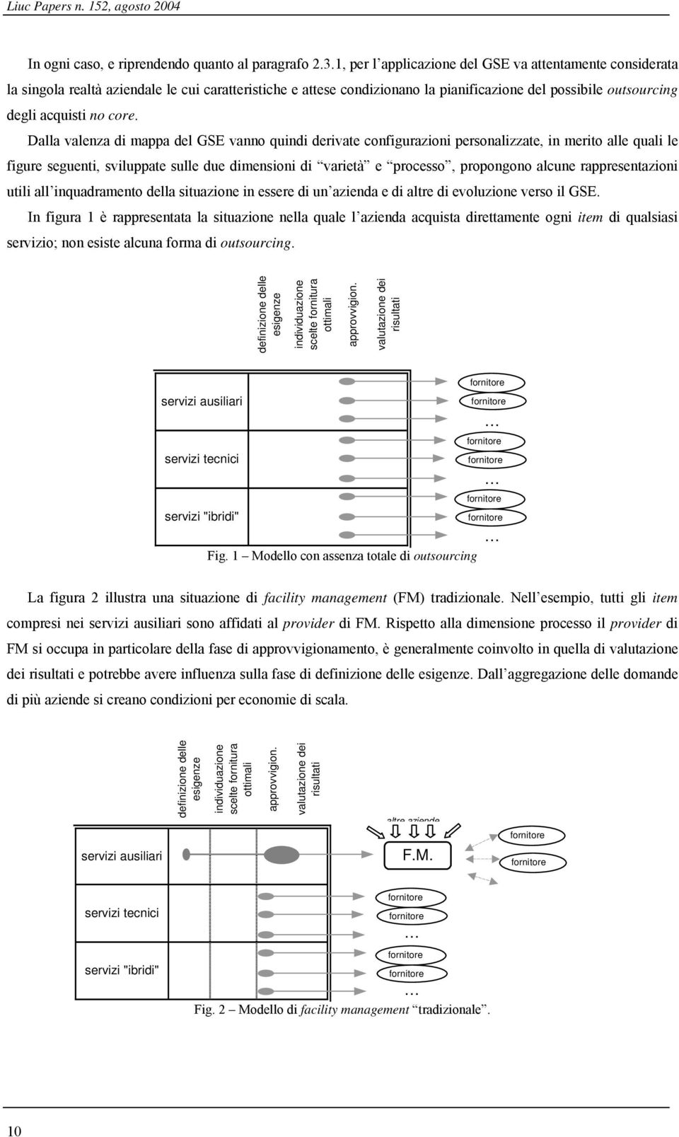 Dalla valenza di mappa del GSE vanno quindi derivate configurazioni personalizzate, in merito alle quali le figure seguenti, sviluppate sulle due dimensioni di varietà e processo, propongono alcune