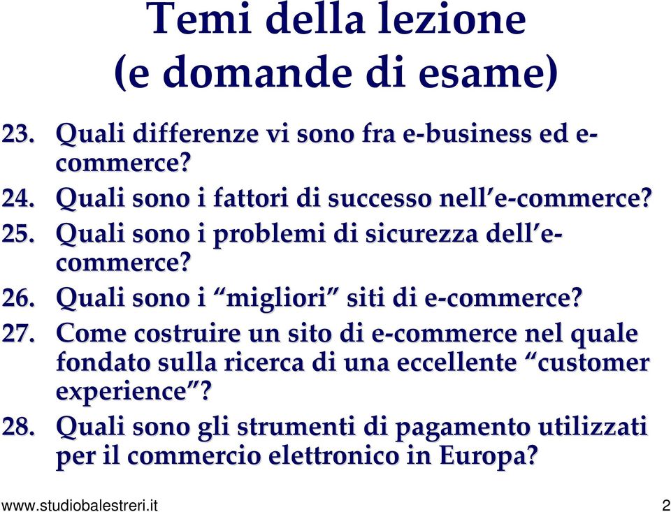 Quali sono i migliori siti di e-commercee commerce? 27.