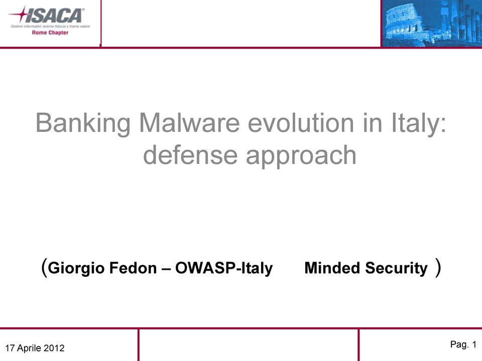 (Giorgio Fedon OWASP-Italy