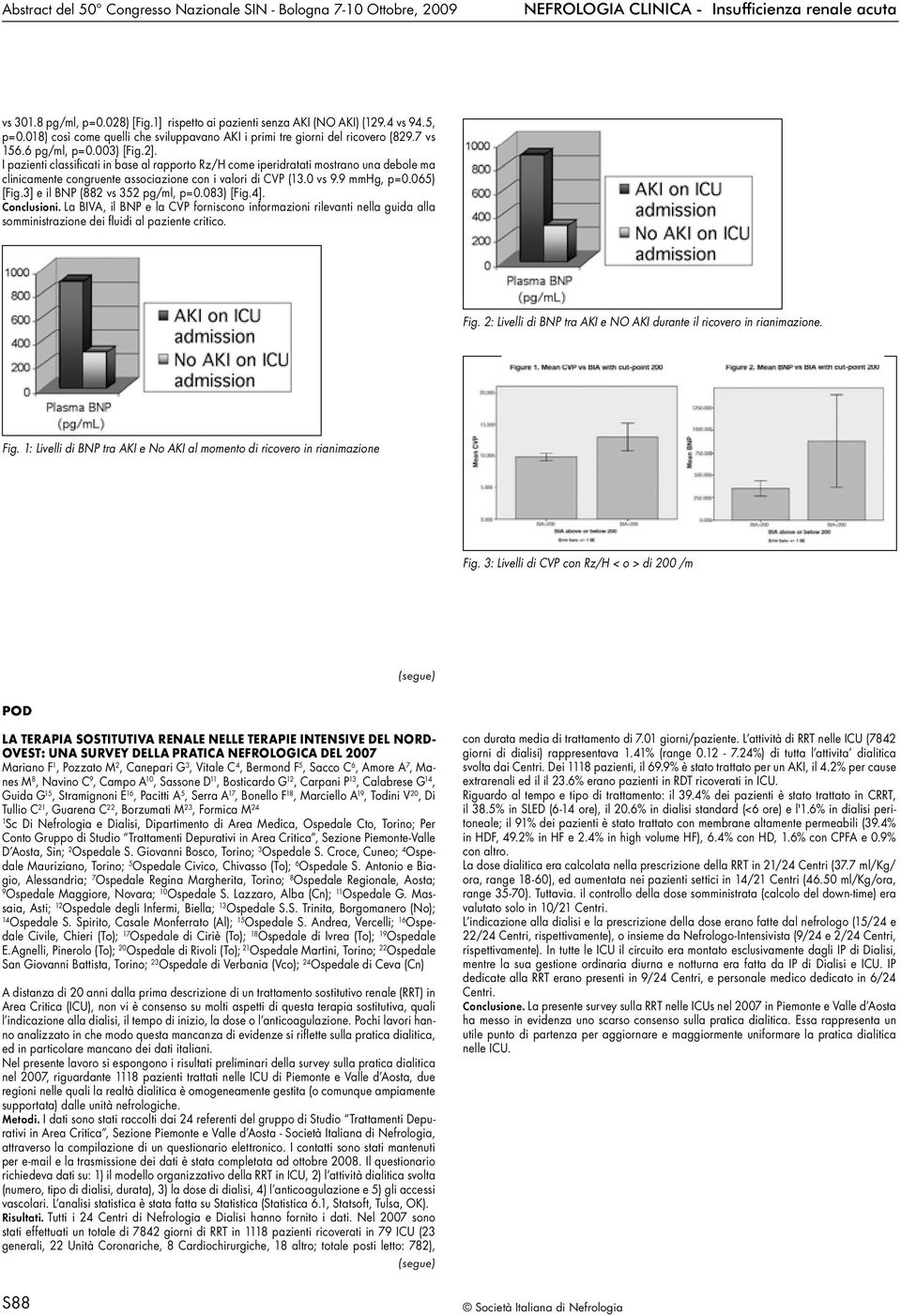 I pazienti classificati in base al rapporto Rz/H come iperidratati mostrano una debole ma clinicamente congruente associazione con i valori di CVP (3.0 vs 9.9 mmhg, p=0.065) [Fig.