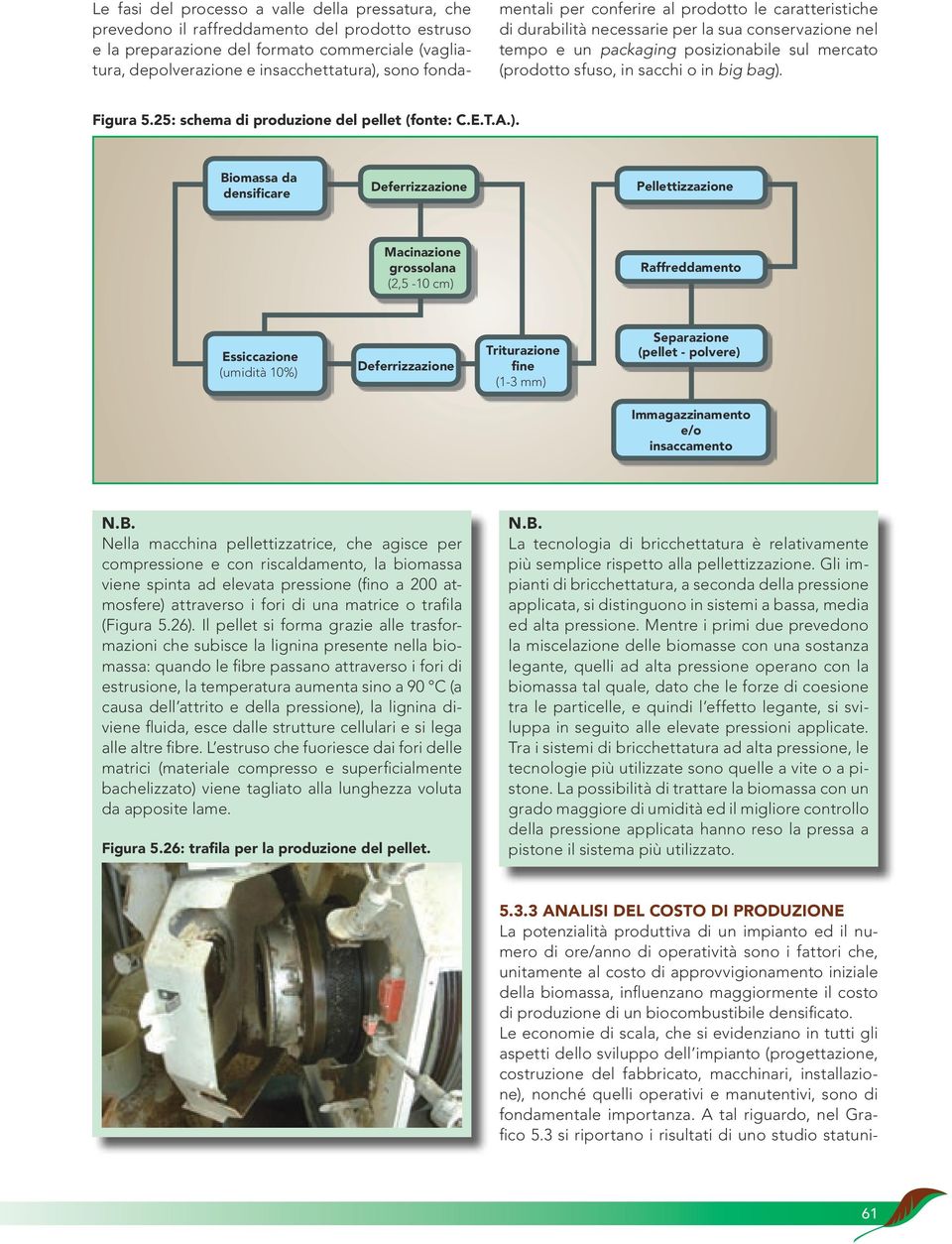 Figura 5.25: schema di produzione del pellet (fonte: C.E.T.A.).