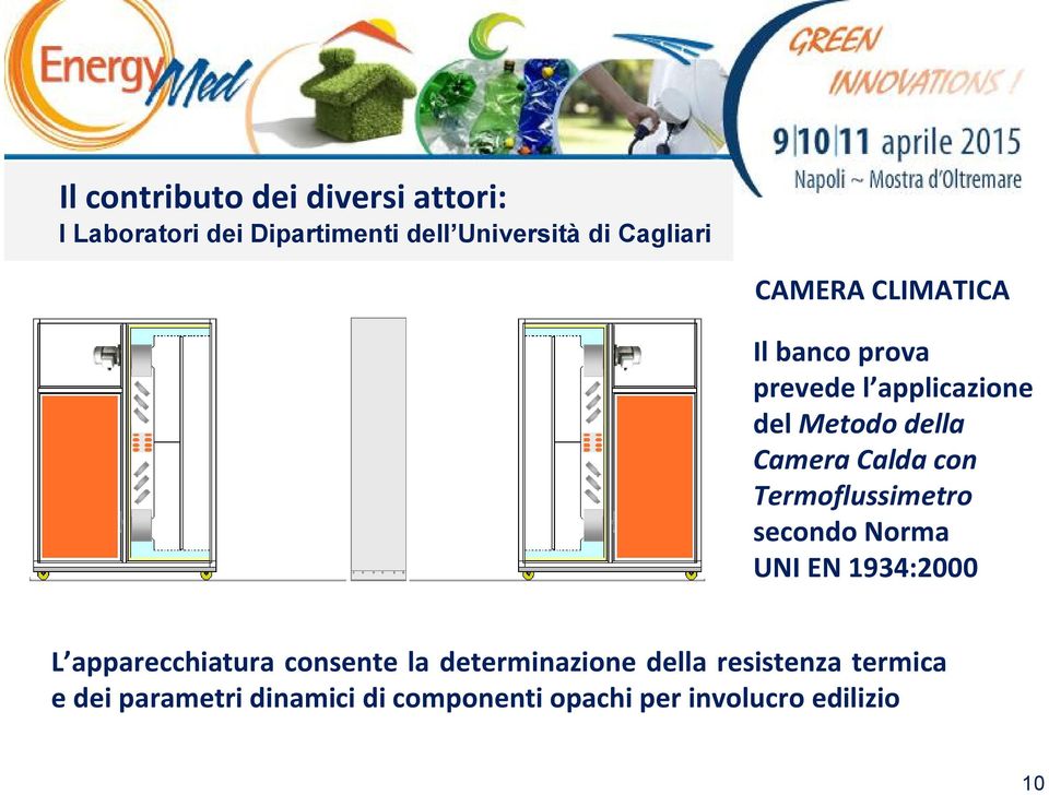 Termoflussimetro secondo Norma UNI EN 1934:2000 L apparecchiatura consente la determinazione