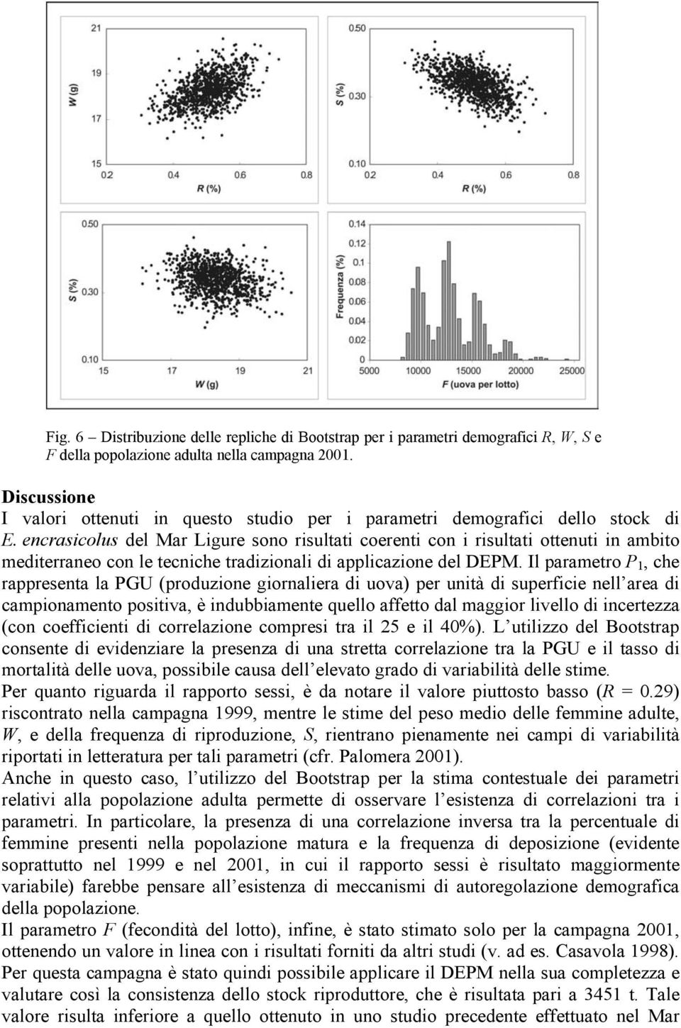 encrasicolus del Mar Ligure sono risultati coerenti con i risultati ottenuti in ambito mediterraneo con le tecniche tradizionali di applicazione del DEPM.