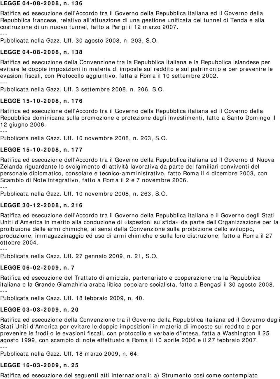 138 Ratifica ed esecuzione della Convenzione tra la Repubblica italiana e la Repubblica islandese per evitare le doppie imposizioni in materia di imposte sul reddito e sul patrimonio e per prevenire