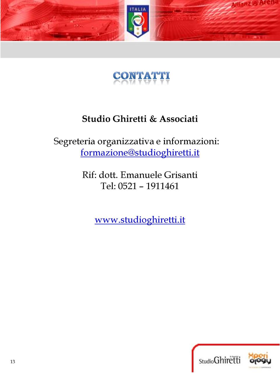 formazione@studioghiretti.it Rif: dott.