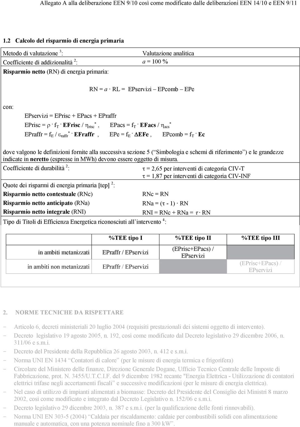 EPcomb EPe con: EPservizi = EPrisc + EPacs + EPraffr EPrisc =. f. T EFrisc / risc, EPacs = f. T EFacs / acs EPraffr = f E /. raffr EFraffr, EPe = f. E EFe, EPcomb = f.