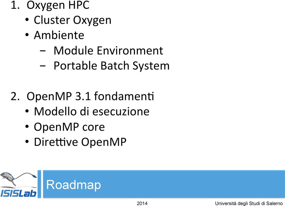 fondamend Modello di esecuzione OpenMP core