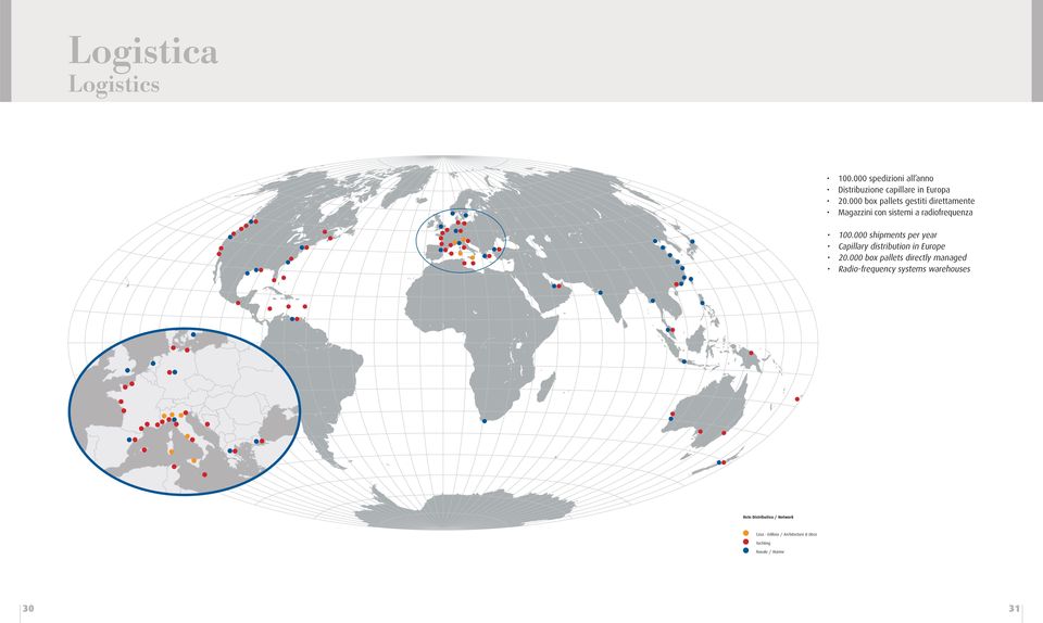 000 shipments per year Capillary distribution in Europe 20.