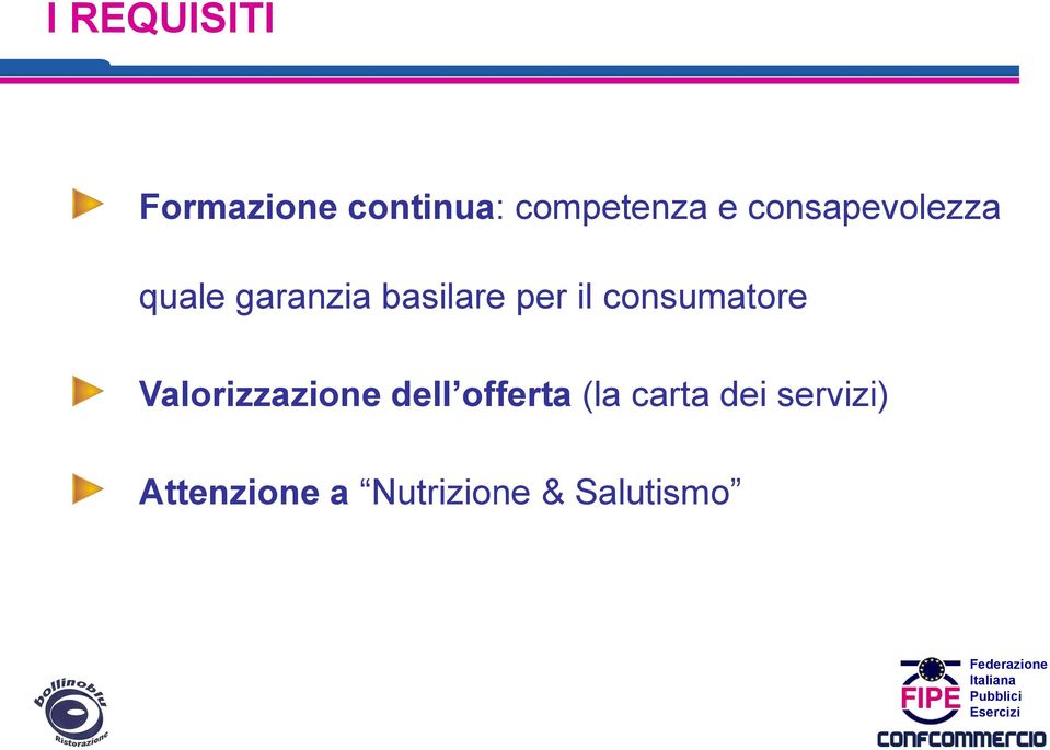 consumatore Valorizzazione dell offerta (la