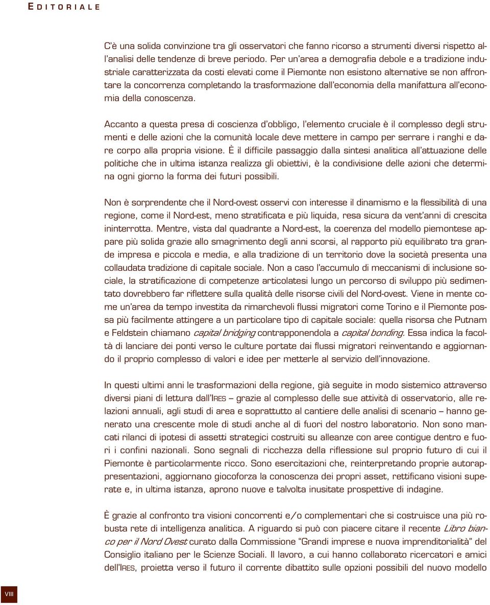 dall economia della manifattura all economia della conoscenza.